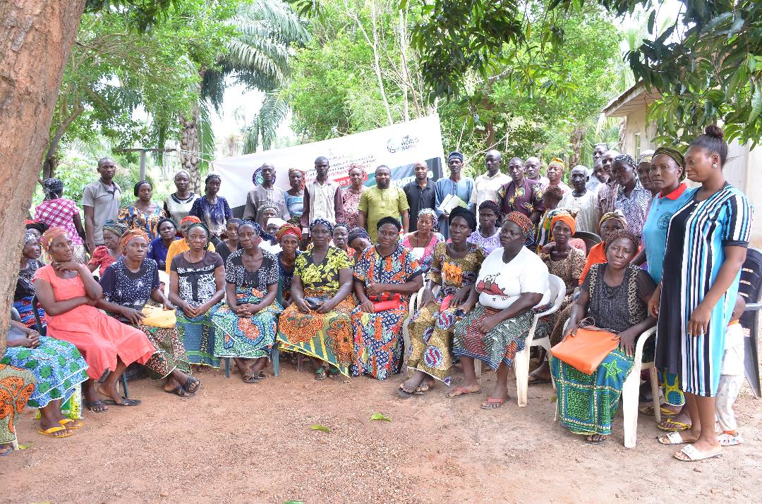 Cashew farmers at a knowledge exchange programme in Kogi
